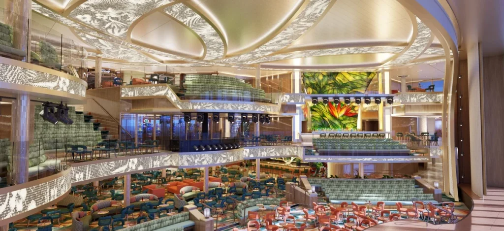 Grand Central Atrium showcases tropical scenery by day